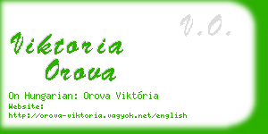 viktoria orova business card