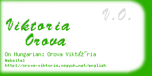 viktoria orova business card